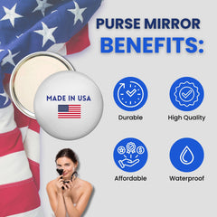 Purse Mirror - State Seal Florida - USA