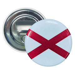 Bottle Opener-Magnet - State Flag Alabama - USA