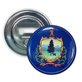 Round Acrylic Keychain - State Flag Alaska - USA