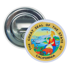 Bottle Opener - Magnet - State Seal California - USA
