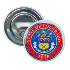Bottle Opener - Magnet - State Seal Colorado - USA
