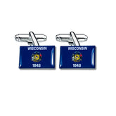 Cufflinks - State Flag Wisconsin - USA