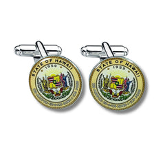 Cufflinks - State Seal Hawaii - USA