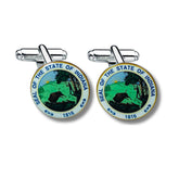 Cufflinks - State Seal Indiana - USA