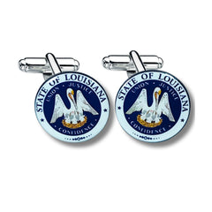 Cufflinks - State Seal Louisiana - USA