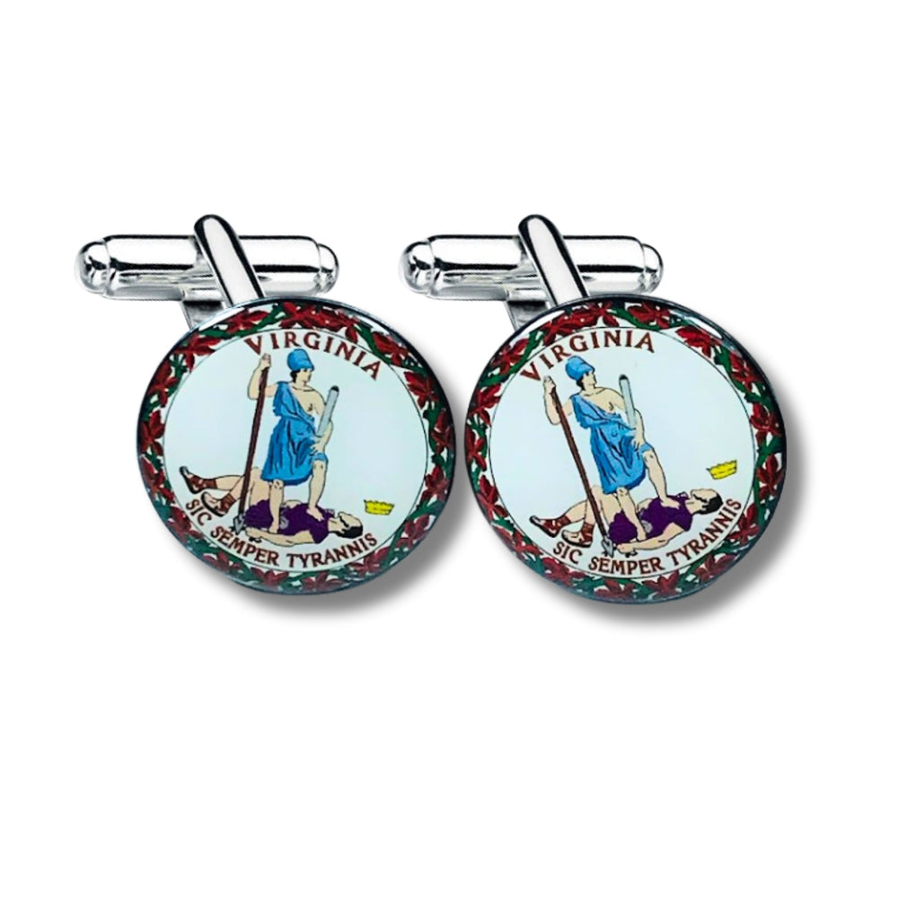 Cufflinks - State Seal Virginia - USA