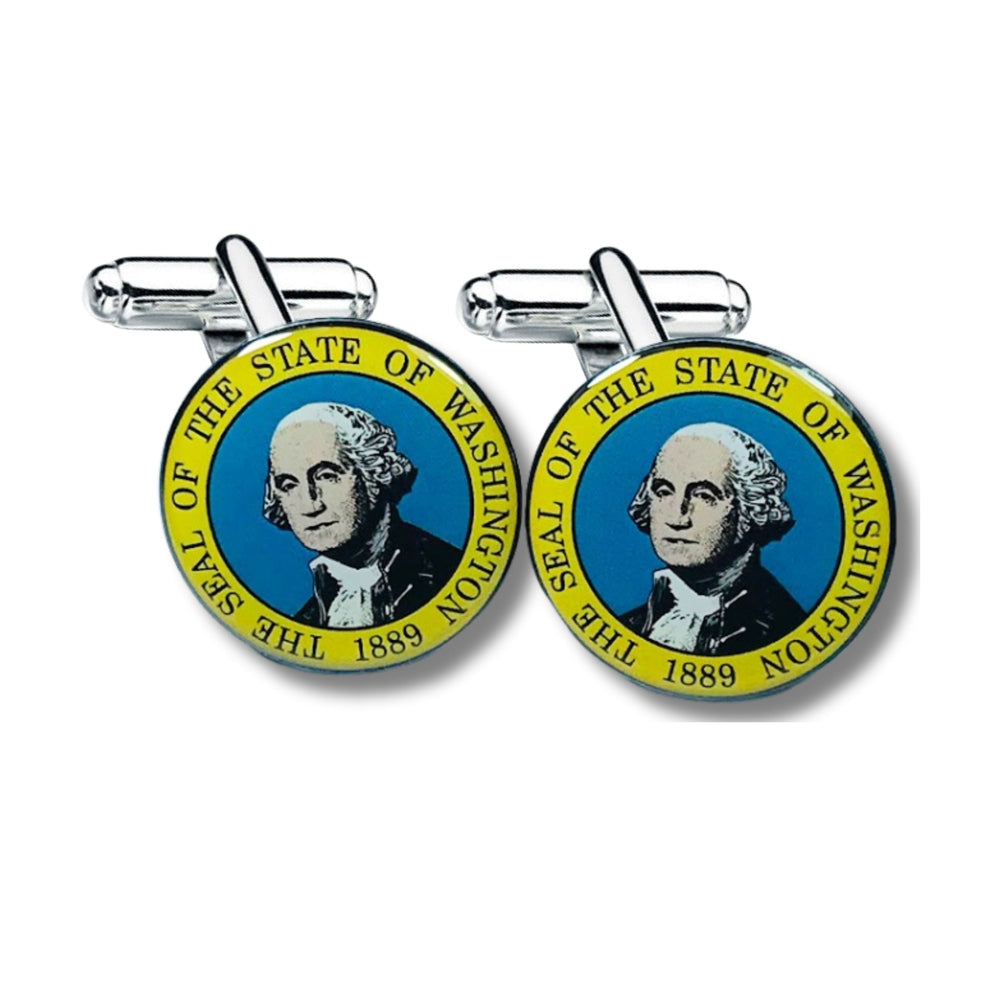 Cufflinks - State Seal Washington - USA