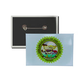 Horizontal Button - State Seal Nevada - USA
