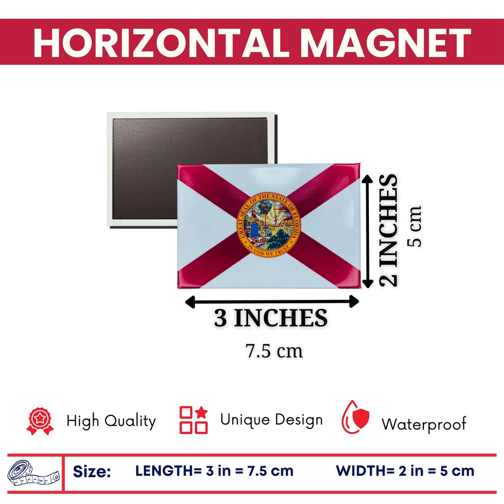 Horizontal Magnet - State Flag Florida - USA