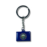 Metal Keychain - State Flag New Hampshire - USA