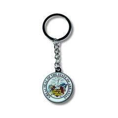 Metal Keychain - State Seal Arkansas - USA