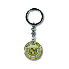 Metal Keychain - State Seal Hawaii - USA