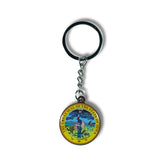 Metal Keychain - State Seal Iowa - USA