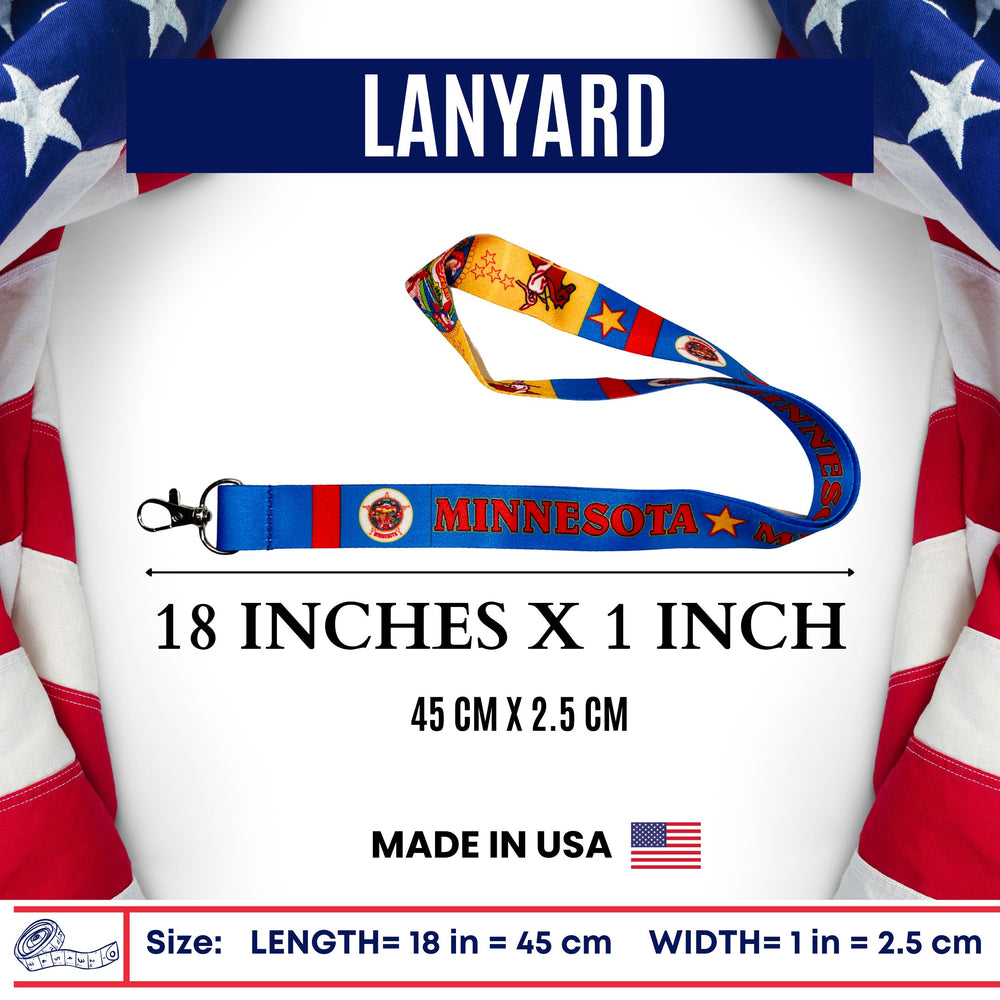 Lanyard - State Flag Minnesota - USA - L077