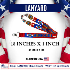 Lanyard - State Flag Missouri - USA - L079