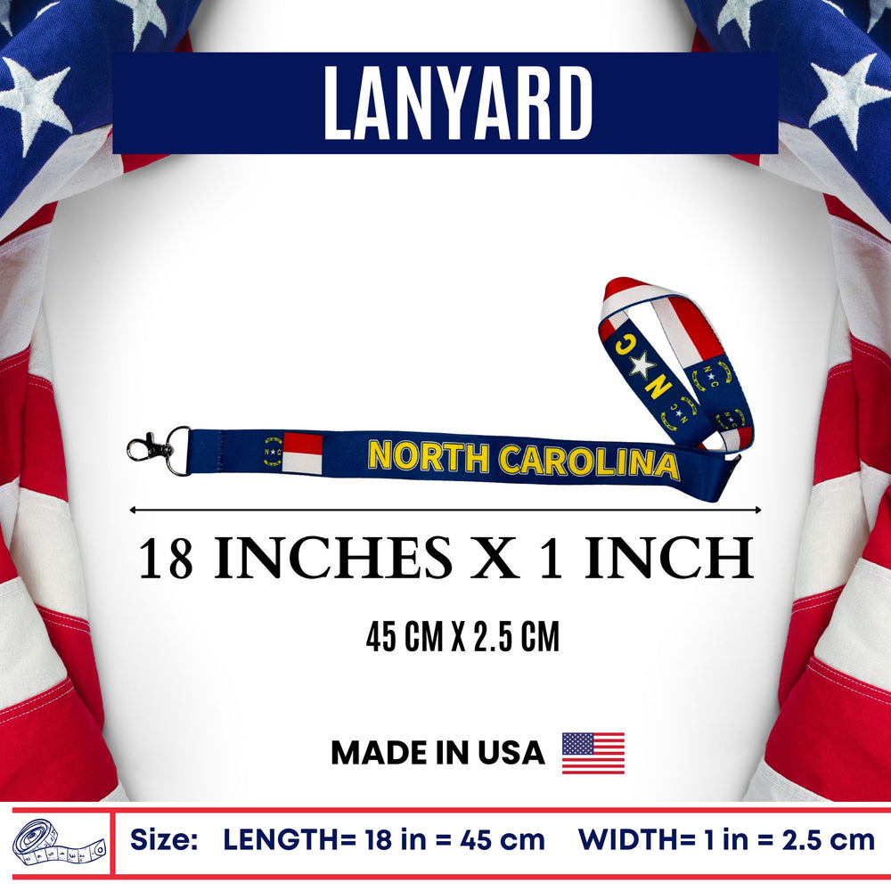 Lanyard - State Flag North Carolina - USA - L105