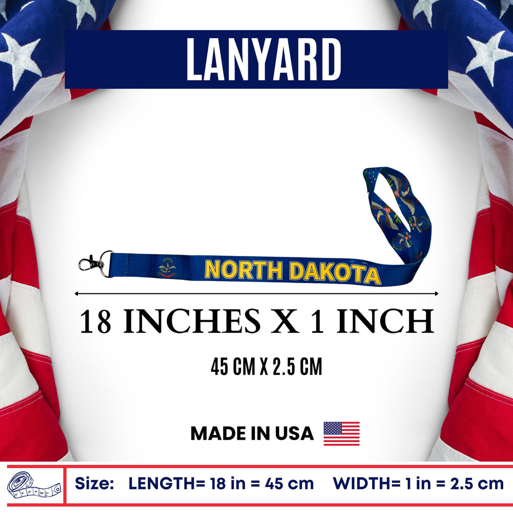 Lanyard - State Flag North Dakota - USA - L106