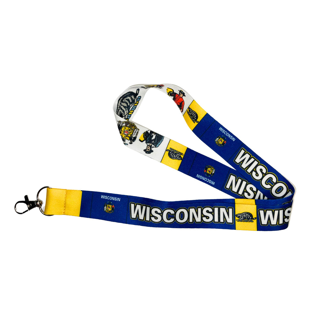 Lanyard - State Flag Wisconsin - USA - L103