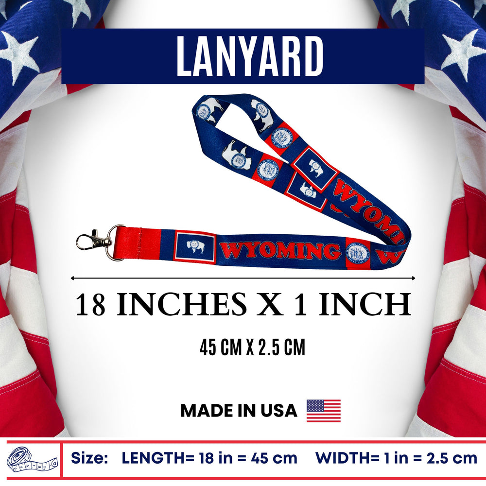 Lanyard - State Flag Wyoming - USA - L104