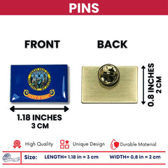 Pin - State Flag Idaho - USA