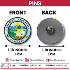 Pin - State Seal Alaska - USA