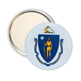 Purse Mirror - State Flag Massachusetts - USA
