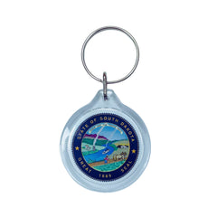 Round Acrylic Keychain - State Seal South Dakota - USA