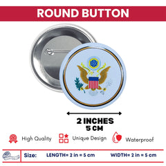 Round Button - Seal United States - USA