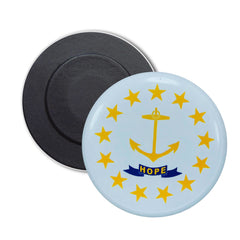 Round Magnet - State Flag Rhode Island - USA