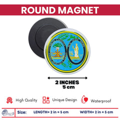 Round Magnet - State Seal South Carolina - USA