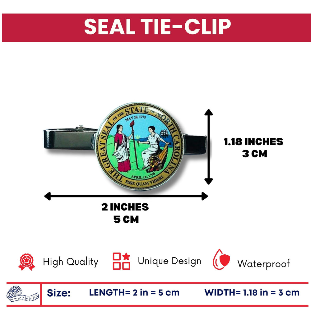Tie Clip - State Seal North Carolina - USA