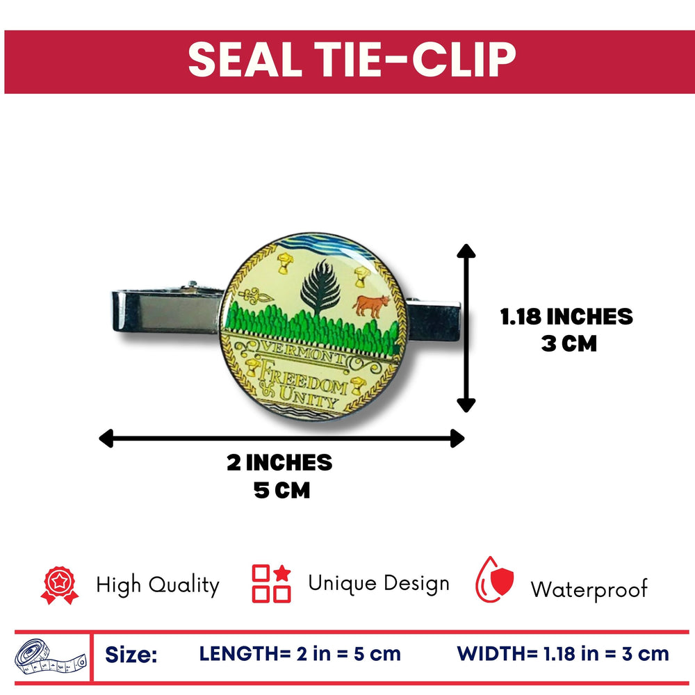Tie Clip - State Seal Vermont - USA