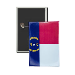 Vertical Button - State Flag North Carolina - USA