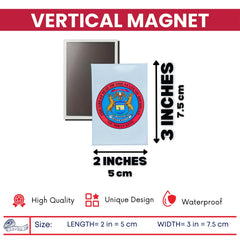 Vertical Magnet - State Seal Michigan - USA