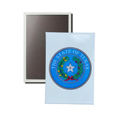 Vertical Magnet - State Seal Texas - USA