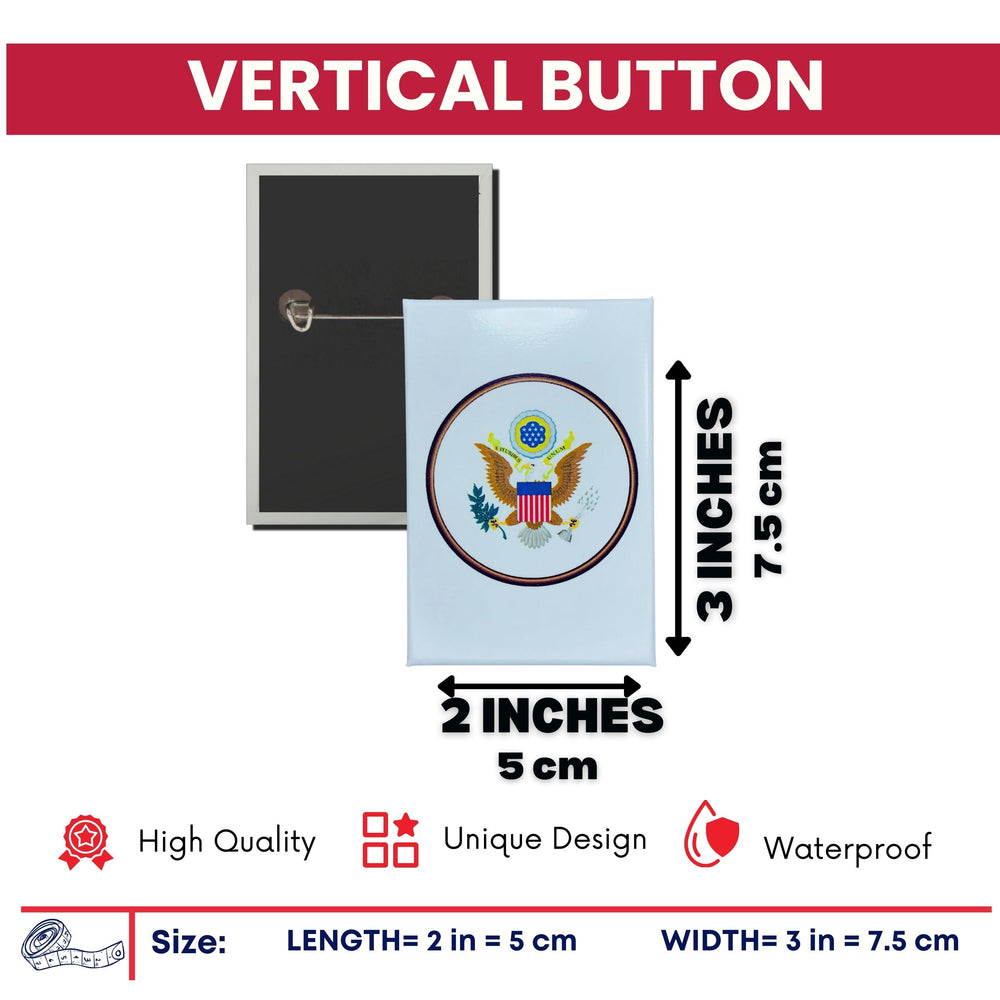 Vertical Button - Seal United States - USA