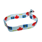 Woven Wristband – Flag Honorary Commissioner – Canadá – P1462