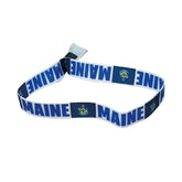 Woven Wristband – State Flag Maine – USA – P1921