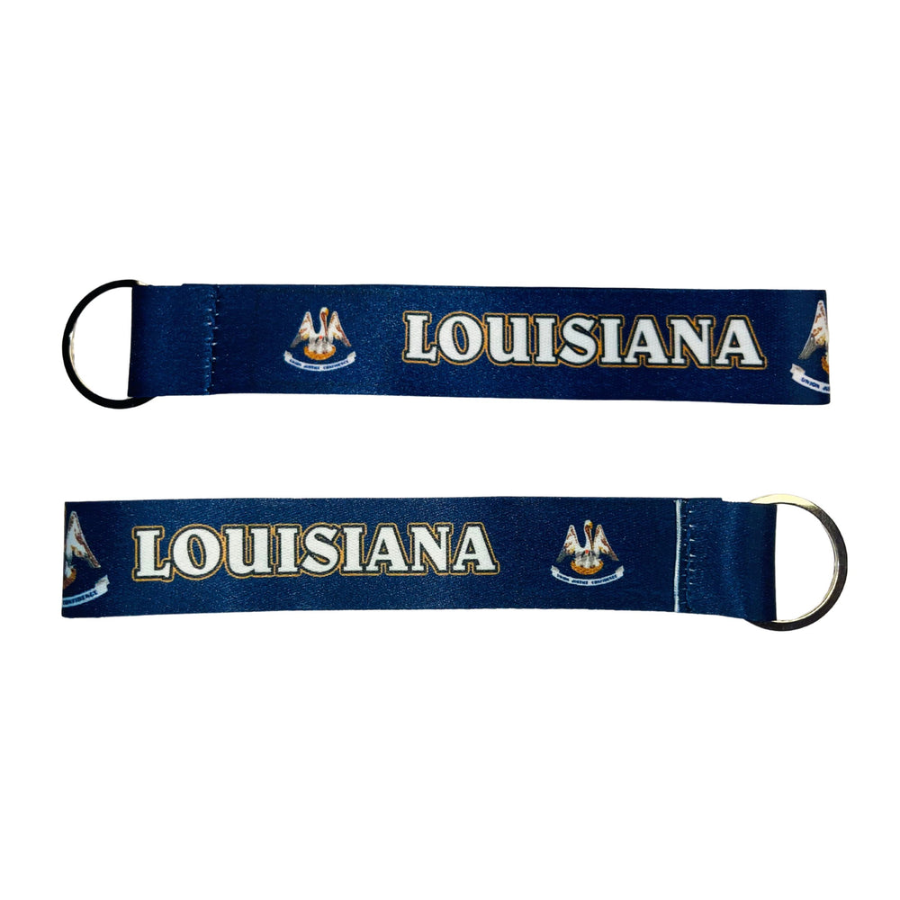 Wristlet Keychain - State Flag Louisiana - USA - K088