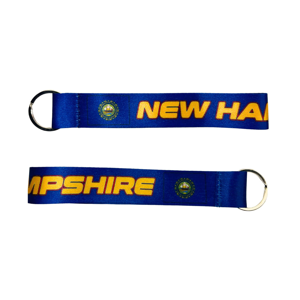 Wristlet Keychain - State Flag New Hampshire - USA - K084