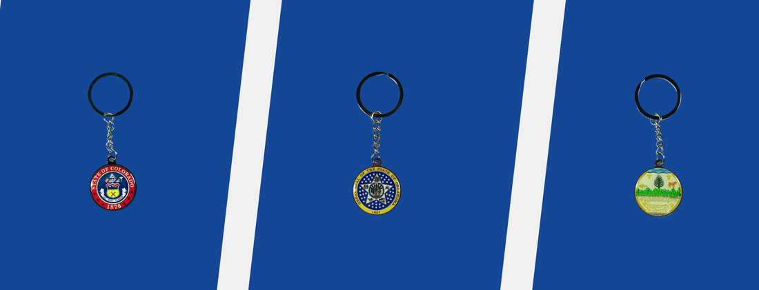 State Seal - Metal Keychains