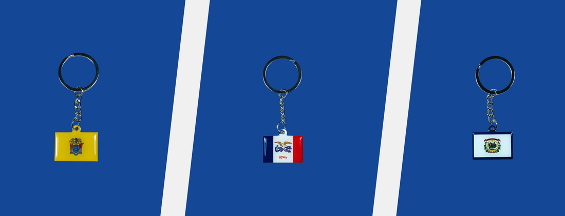 State Flag - Metal Keychains