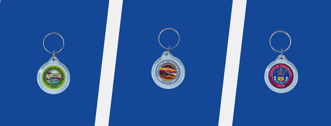 State Seal - Round Acrylic Keychains