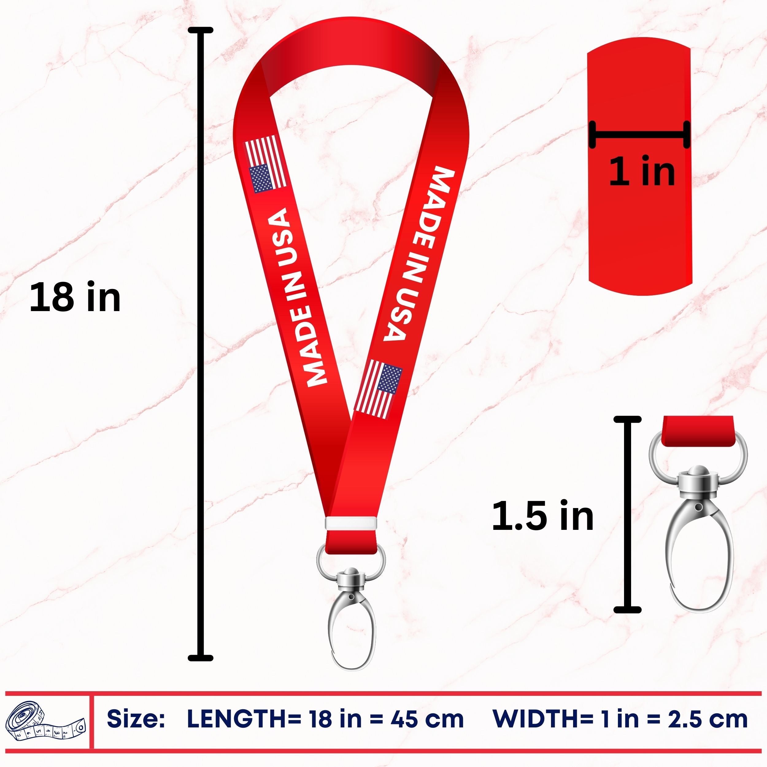 Lanyard - State Flag South Dakota - USA - L095