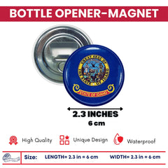 Bottle Opener-Magnet - State Flag Idaho - USA