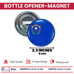 Bottle Opener-Magnet - State Flag Nevada - USA