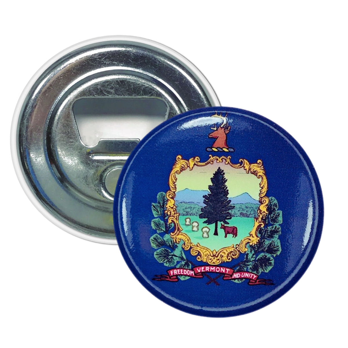 Round Acrylic Keychain - State Flag Alaska - USA