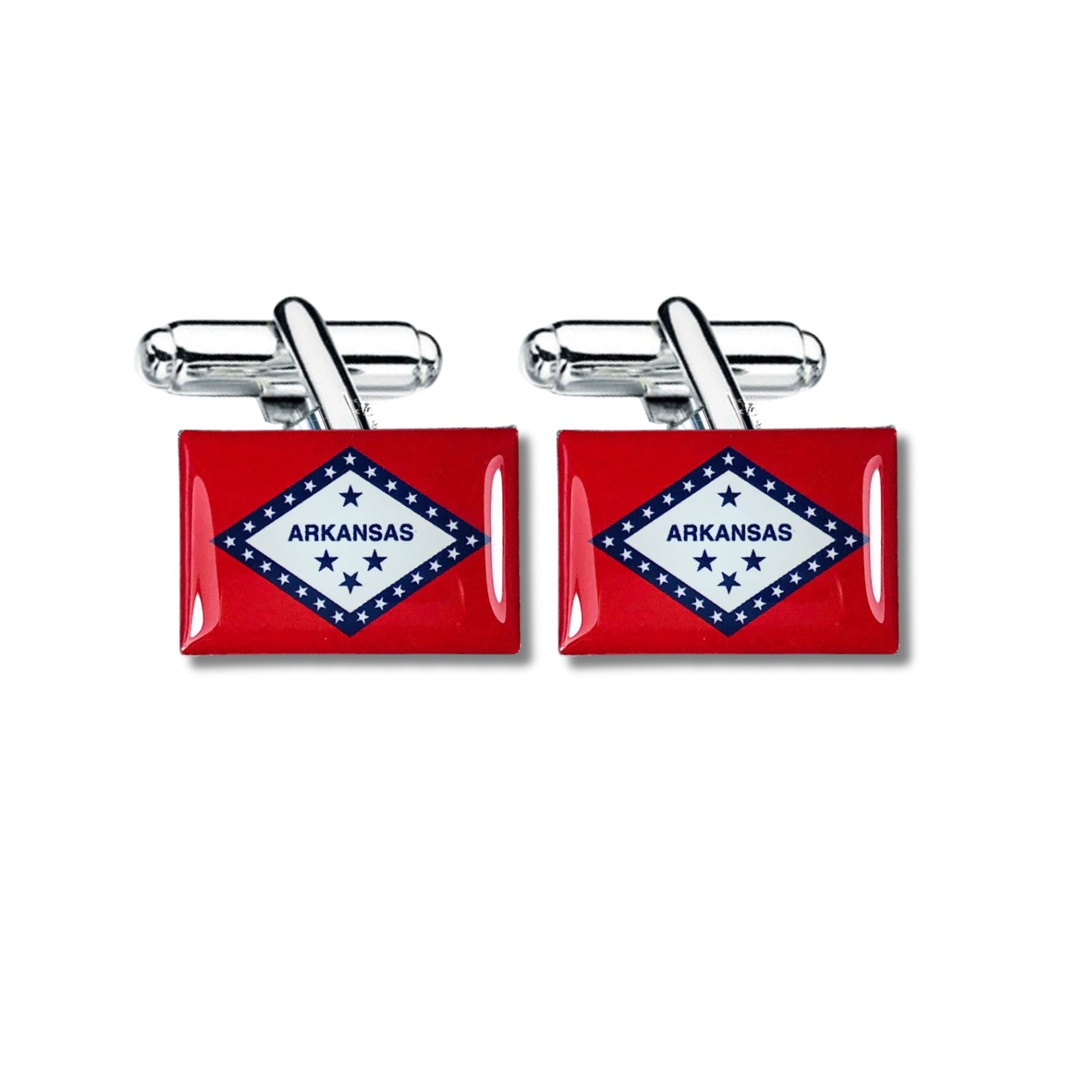 Cufflinks - State Flag - Arkansas - USA