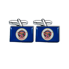 Cufflinks - State Flag Minnesota - USA