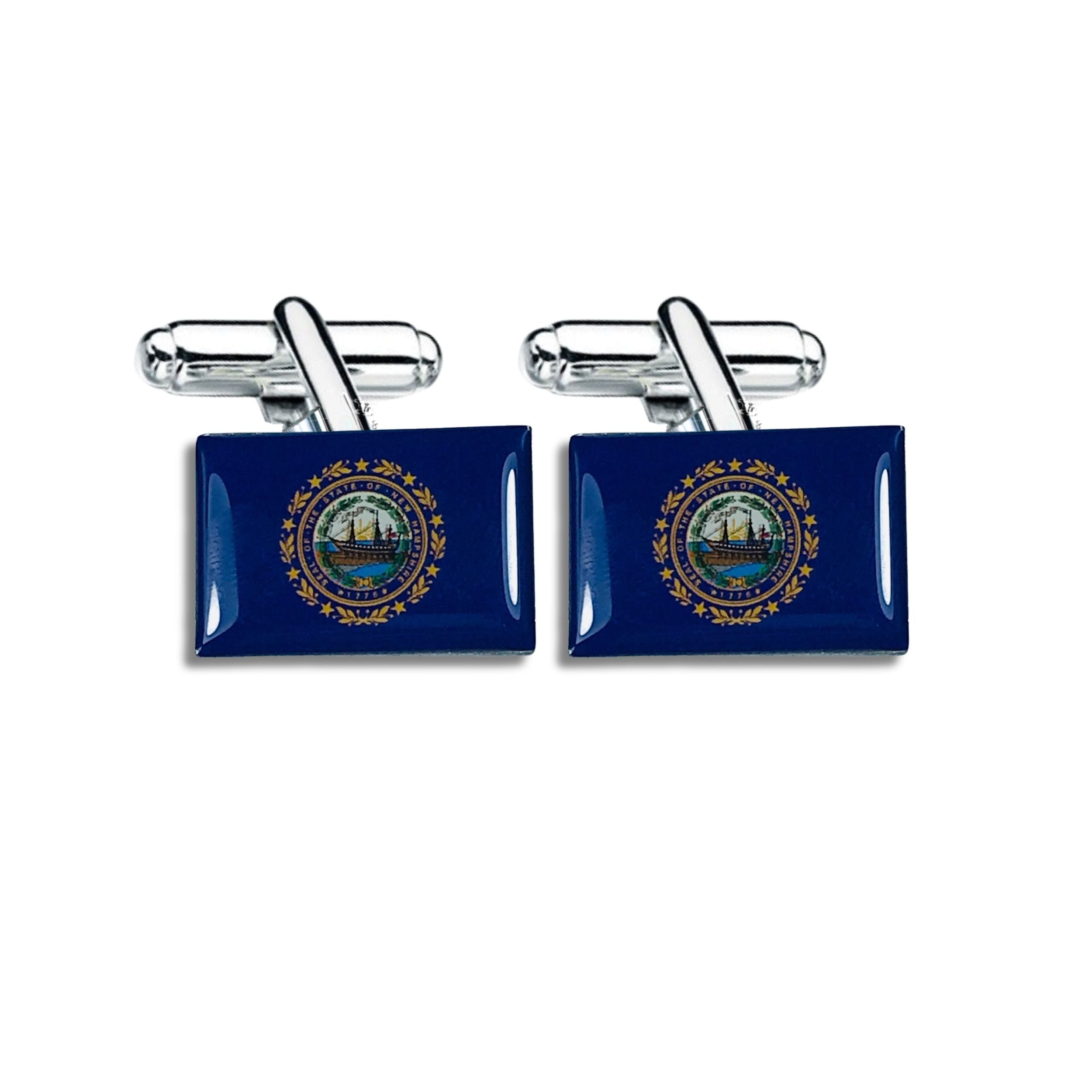Cufflinks - State Flag New Hampshire - USA